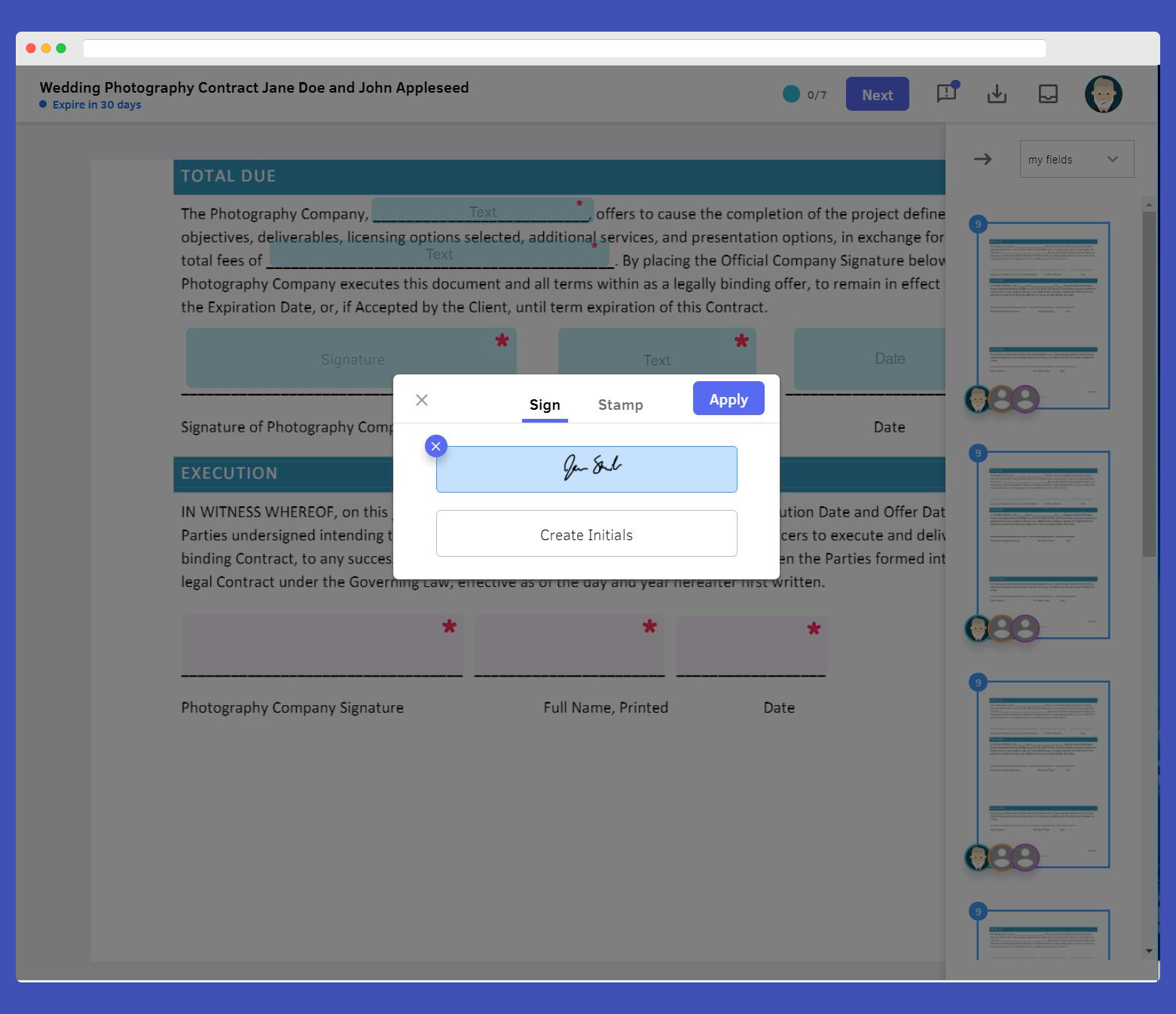 Add your electronic signature with DottedSign