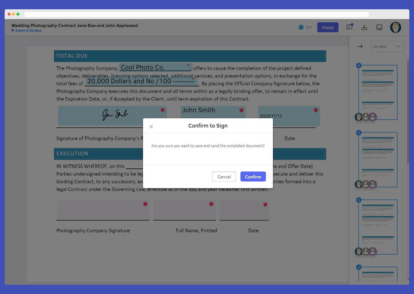 Save and send your signed and completed documents Save and send your signed and completed documents