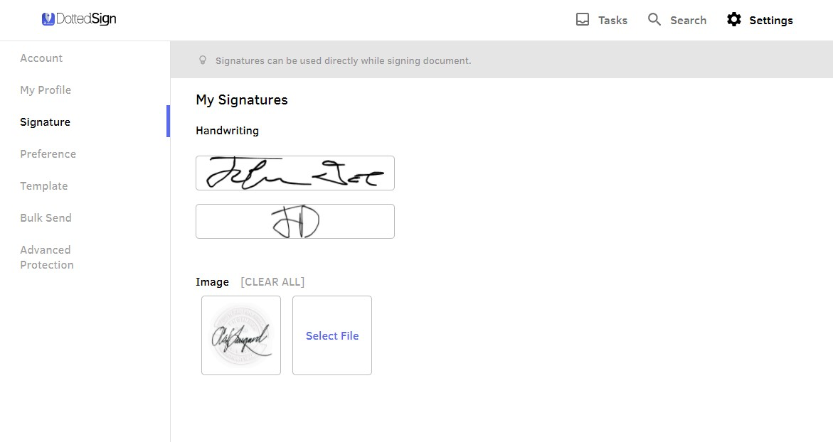 My signatures